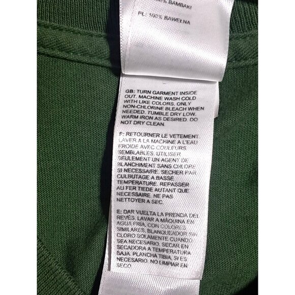 The North Face Green Logo T-Shirt Mens S 100% Cotton Crew Neck Short Sleeve - Picture 7 of 8